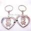 plastic metal leather heart shape keyrings