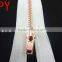 Private Custom Popular Style Rose Gold Two Way Slider Zipper