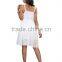 Georgette white Evening Wear top