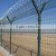 Razor Barbed Airport Perimeter Fence/high Security Welded Wire Mesh Panel Forair Port