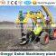 Dahai wheeled typs 4drive tractor earth digger with crane