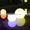 waterproof cordless rechargeable Chrismas plastic ball ornament/ led glow swimming pool ball