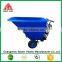 Two wheel heavy duty plastic wheelbarrow easy control blue and red colour for good sale