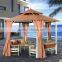 Luxurious hexagonal canopy beach iron gazebo tent