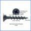 Spiral shank black, fine thread, bugle head drywall screw, screws