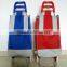 colorful fashion nylon foldable trolley shopping bag with wheels