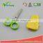 WCSC211 premium novelty wholesale soft handle colorful school children plastic scissors with funny Corn shape cover