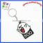 Fashion key chain promotional rubber silicone keyrings customized key ring