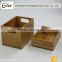 Clear ,simple and beautiful factory direct handmade custom bamboo box