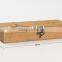 Fancy wooden sliding lid box with silk printing logo for pen