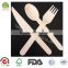 eco-friendly natural wood cutlery set for knife fork spoon