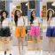 hot sale womens sports shorts gym shorts with pants rope