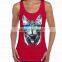 custom men and women cotton printing tank top