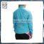 Woman urban road stylish waterproof jacket in blue city cycling cloth