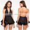 Super Sexy Halter Neck V Neck Woman Romper Clothes for Adult 2015
