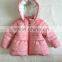 polar fleece allover printing baby girl clothes with hooded 2016