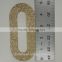 2016 gold glitter paper number "0" Decor New Year,Christmas 1000pcs MOQ