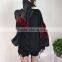 B33747A wholesale women balloon sleeve thick pullover fur sweatshirts