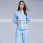 Cheap Nurse Hospital Uniform Designs long Sleeve V-Neck Healthcare