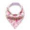 high quality infant cotton baby bibs with pretty flower