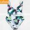 Sexy One Piece Bathing Suit Backless Printed Swimwear