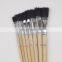 Short Wooden Handle Artist Bristle Paint Brushes