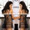 2015 Beautys love sexy lace Halter Transparent nightwear Sexy Babydoll sexy nightwear hot nightwear for woman black bow