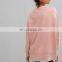 Relax-crew Neck Dropped Shoulder Oversized Sweatshirts With Pouch Pockets