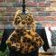 Plush keep warm leopard scarf