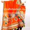 gujarati embroidery mirror work dupattas- Yellow Kutch Embroidered Cotton Dupatta- Traditional Lace work Dupatta