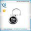 promotion plastic coin holder keychain,trolley coin keychains