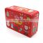 wholesale christmas gift tin box square tin can metal tin case
