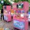 Pink color so cute commercial cotton candy machine stainless steel marshmallow making machine popular in young man