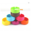 Round shape waterproof fancy rubber hanging silicone cigarette ashtray