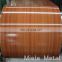 House plans wood grain/wooden color coated aluminum sheet coil RAL color
