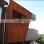 Exterior corten steel wall panel with required design