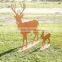 Christmas rust metal elk Corten Steel animal Sculpture