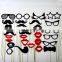 Customized polyester felt photo booth props with lots of shapes