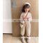 6082/Hot selling little girl's corduroy ruffle slacks kids warm winter casual pants for girls