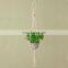 Indoor Outdoor Home Decor Planter Basket 100% Cotton Wall Hanging Macrame Plant Hangers