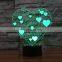I LOVE YOU Colorful 3D Lamp USB Acrylic Lights LED Nightlight for Christmas Wedding Party Lover Gift
