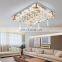 Ad rectangle led lampshade crystal ceiling lighting of ceiling chandelier light fixture