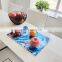Custom  11*7*0.2'' Vegetable chopping board float glass non slip