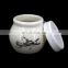Porcelain Flower Patten Nail Art Dappen Dish Liquid Powder Container