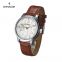 Stainless Steel Fashion Watches Man Genuine Leather Strap Mechanical Watch