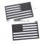 Plastic Custom 125x78MM Black American Flag Left and Right Side Fender Emblem Badge