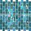 Glass fantasy change color blue glass swimming pool tile