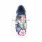 cute girls cheap wholesale vulcanization shoes with pattern of flowers in china