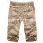 Men's Casual Twill Elastic Cargo Shorts Below Knee Loose Fit  Long Shorts