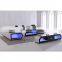 2021 Luxury Design Sectional Sofa Bed  Modern LED Living Room Furniture Genuine Leather Sofas Sets